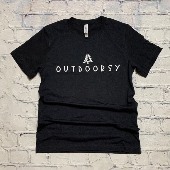Black Outdoorsy T-Shirt  - Picture 1 of 1